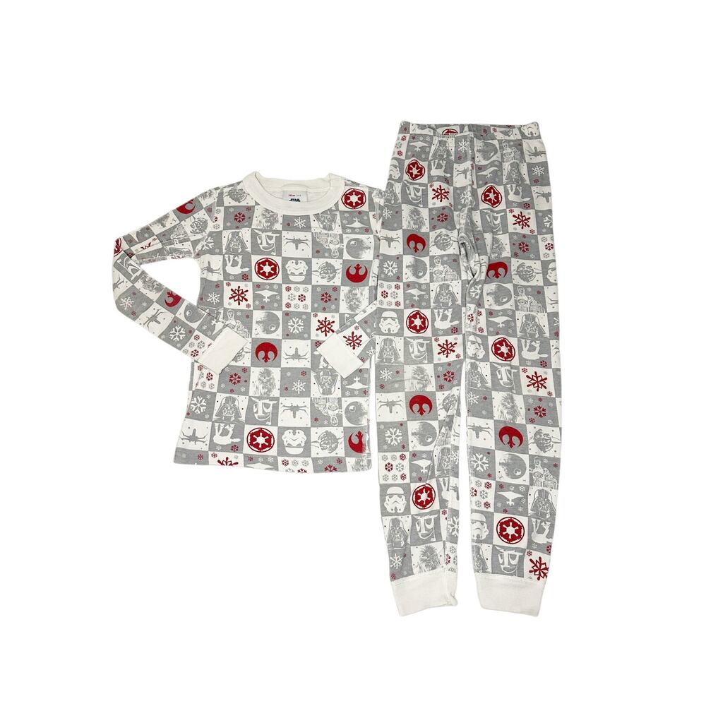 Hanna Andersson Holiday Star Wars Long John Pajama Set Size 130cm (8)